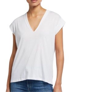 Frame Denim Mid Rise V Neck Shirt Size M Medium